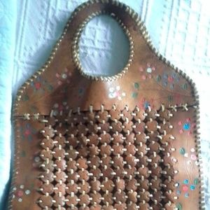 Vintage soft leather bag. Perfect summer look